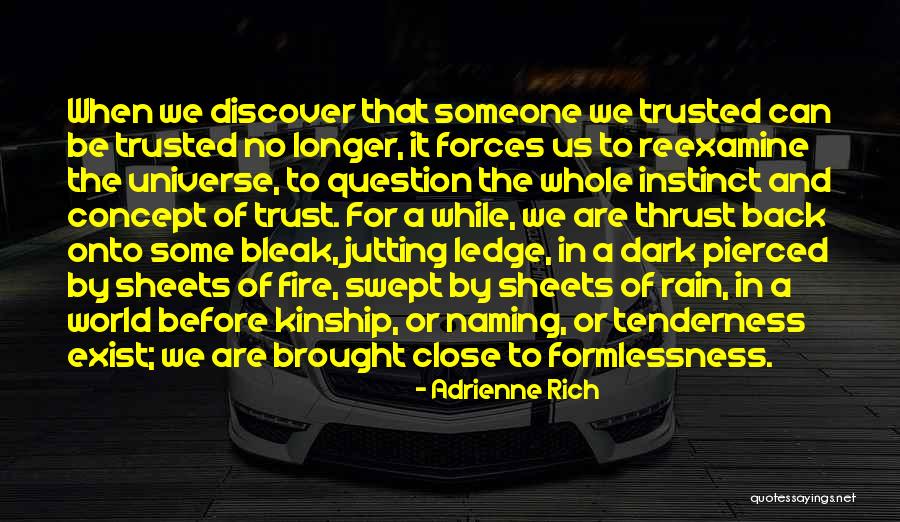 Trust The Universe Quotes By Adrienne Rich Trust The Universe Quotes By Adrienne Rich