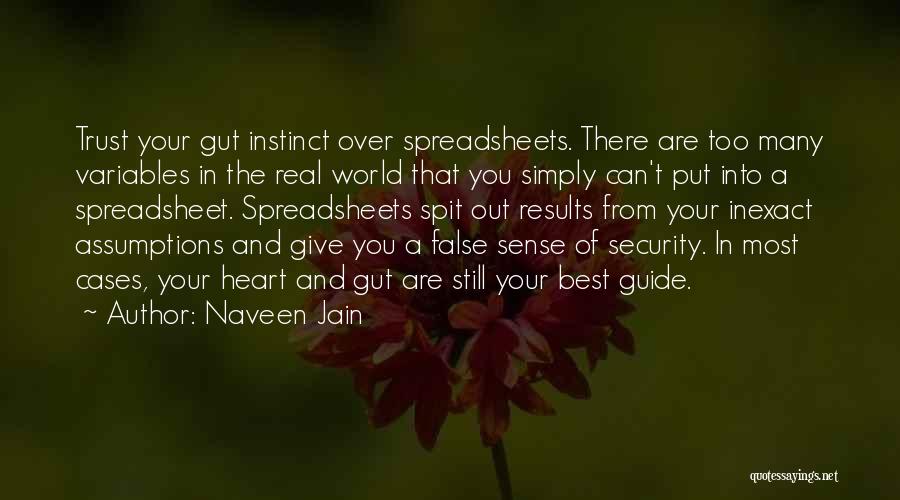 Trust Your Gut Instinct Quotes By Naveen Jain