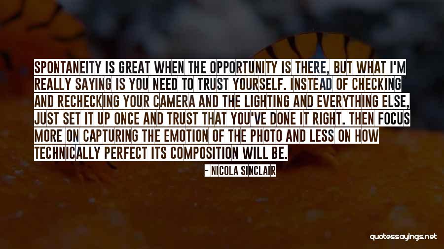 Trust Yourself Quotes By Nicola Sinclair Trust Yourself Quotes By Nicola Sinclair