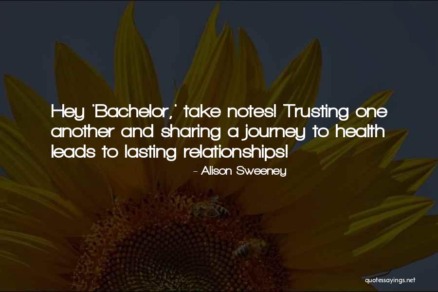 Trusting Another Quotes By Alison Sweeney Trusting Another Quotes By Alison Sweeney