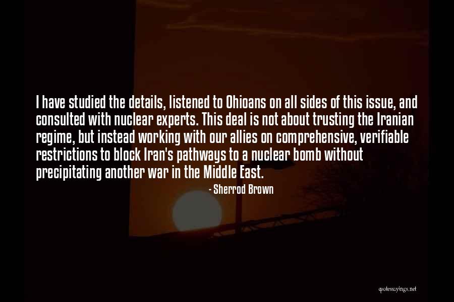 Trusting Another Quotes By Sherrod Brown Trusting Another Quotes By Sherrod Brown