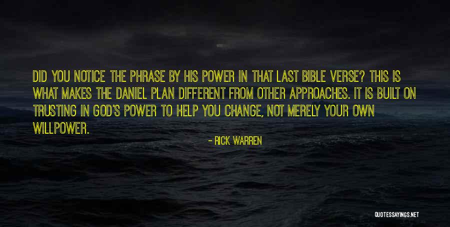 Trusting God Plan Quotes By Rick Warren