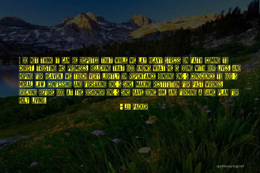 Trusting God's Plan Quotes By J.I. Packer Trusting God's Plan Quotes By J.I. Packer