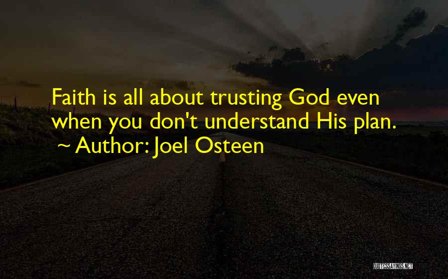 Trusting God's Plan Quotes By Joel Osteen