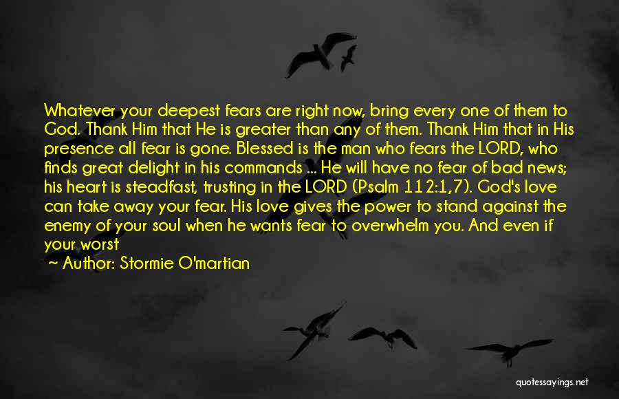 Trusting Him Quotes By Stormie O'martian