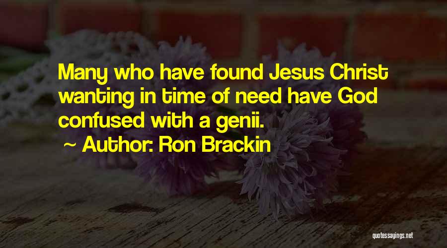 Trusting Jesus Quotes By Ron Brackin