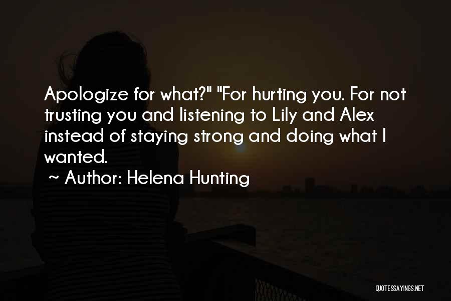 Trusting Quotes By Helena Hunting