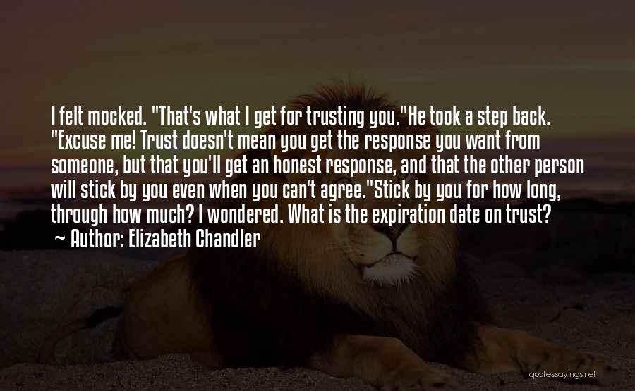 Trusting Someone Quotes By Elizabeth Chandler