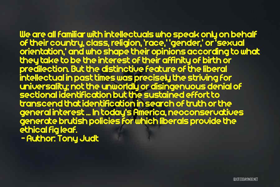 Truth And Denial Quotes By Tony Judt
