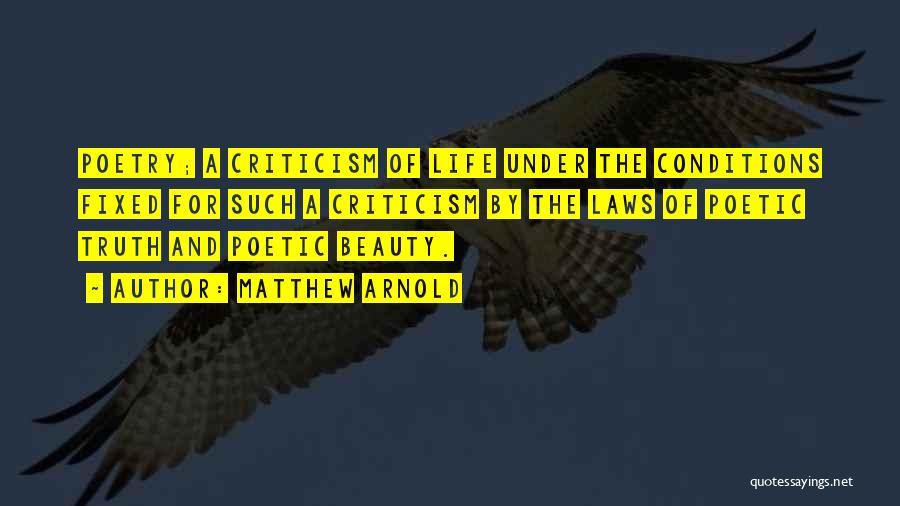 Truth Beauty Quotes By Matthew Arnold