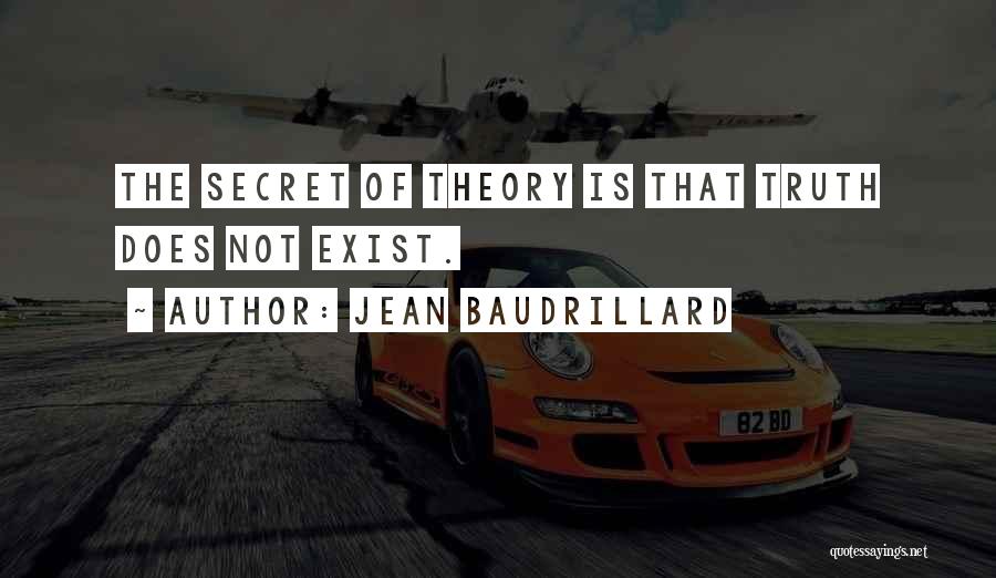 Truth Does Not Exist Quotes By Jean Baudrillard