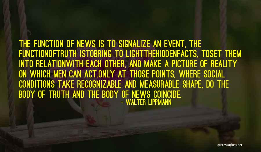 Truth Event Quotes By Walter Lippmann Truth Event Quotes By Walter Lippmann