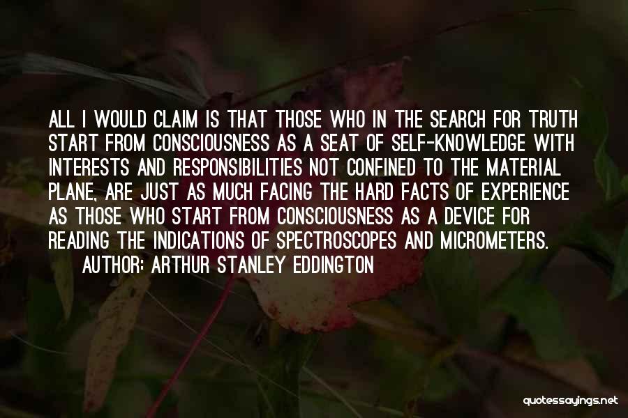Truth Facts Quotes By Arthur Stanley Eddington