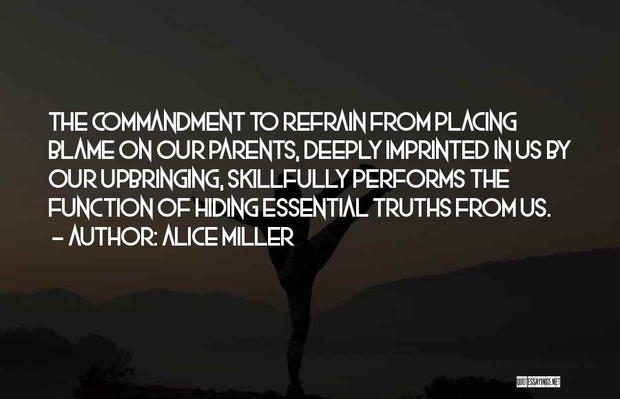 Truth Hiding Quotes By Alice Miller