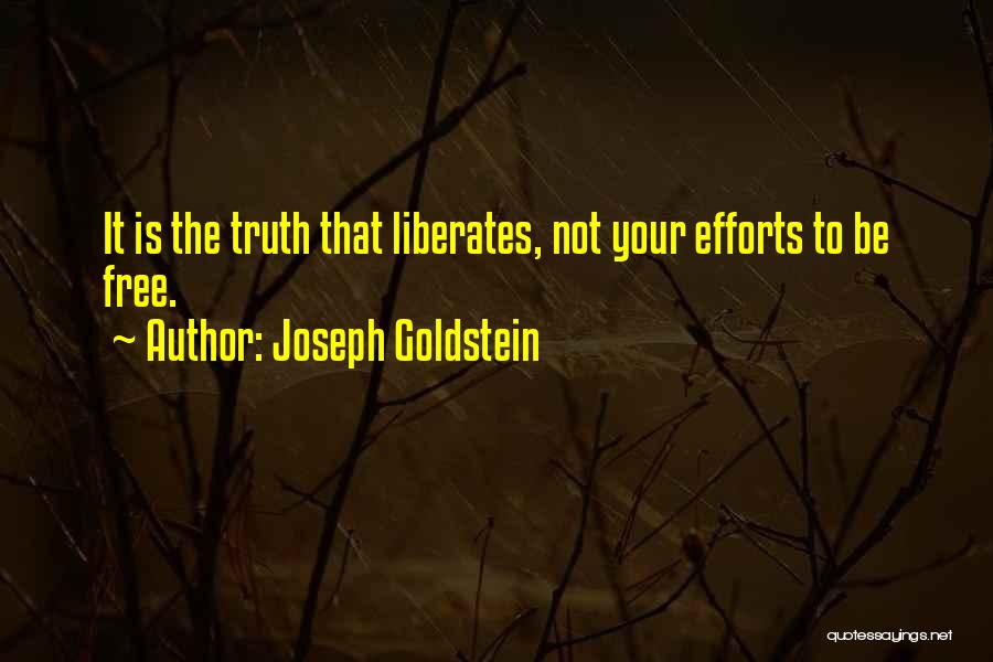 Truth Liberates Quotes By Joseph Goldstein