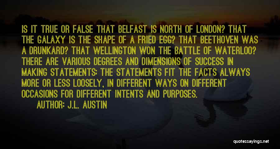 Truth Or False Quotes By J.L. Austin