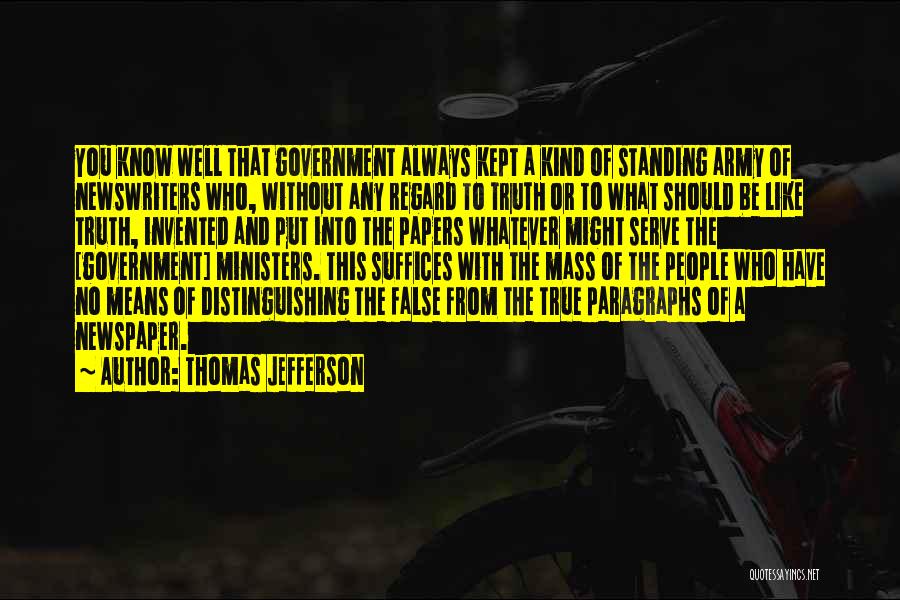 Truth Or False Quotes By Thomas Jefferson