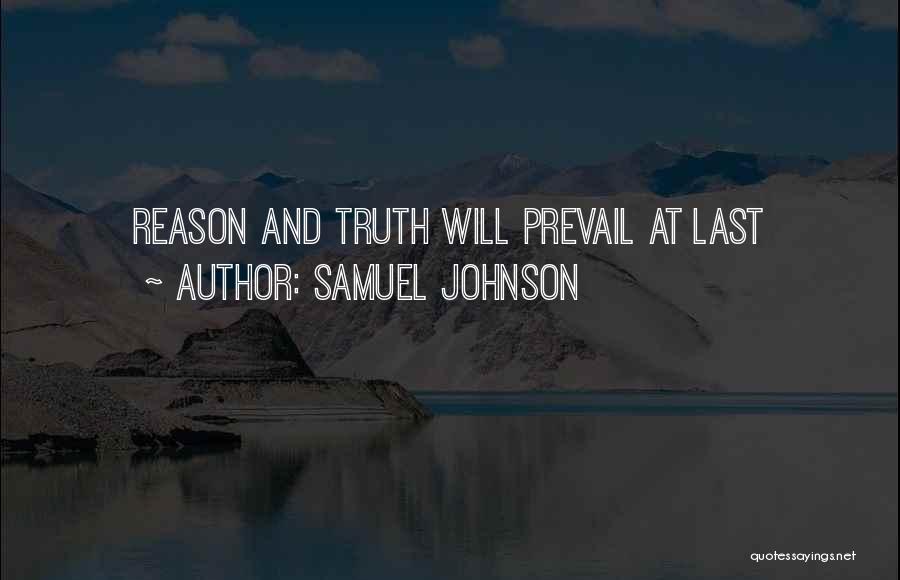 Truth Shall Prevail Quotes By Samuel Johnson