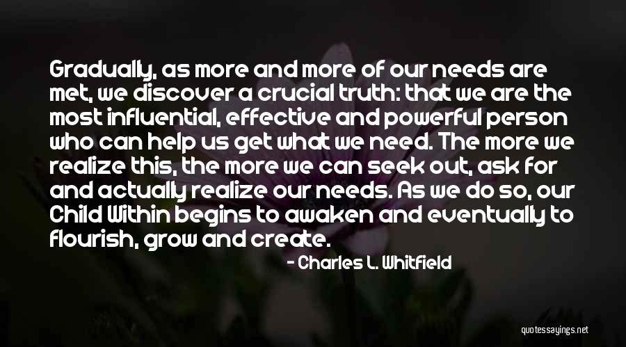 Truth What Child Quotes By Charles L. Whitfield Truth What Child Quotes By Charles L. Whitfield