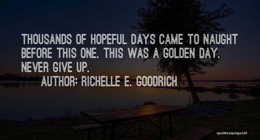 Try Before You Give Up Quotes By Richelle E. Goodrich