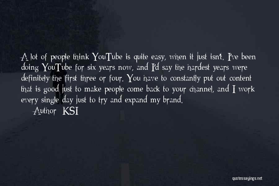 Try My Hardest Quotes By KSI