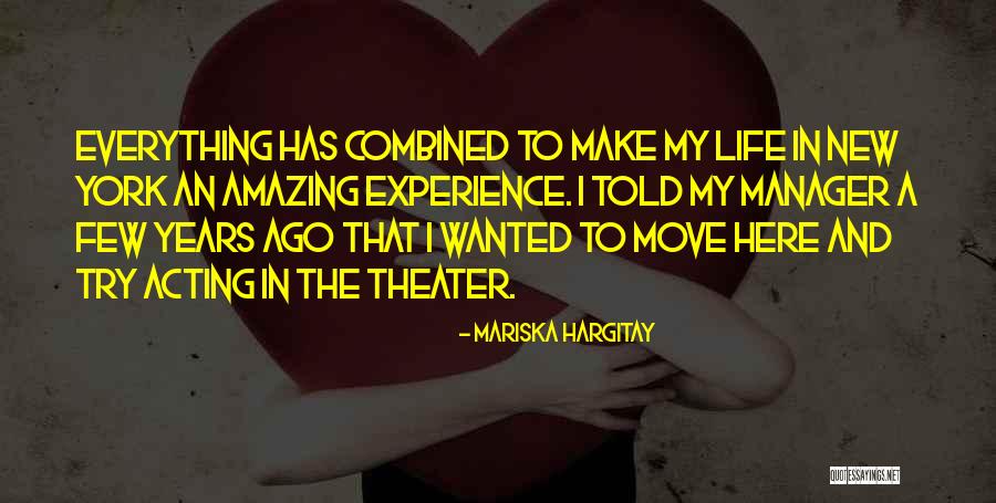 Try New Experience Quotes By Mariska Hargitay Try New Experience Quotes By Mariska Hargitay