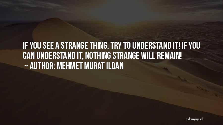 Try To Understand You Quotes By Mehmet Murat Ildan