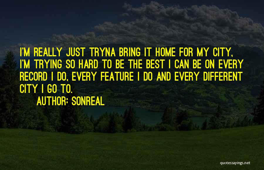 Trying My Best Quotes By SonReal