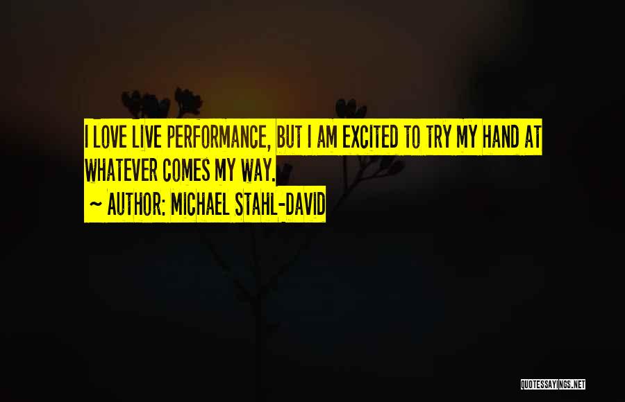 Trying Quotes By Michael Stahl-David