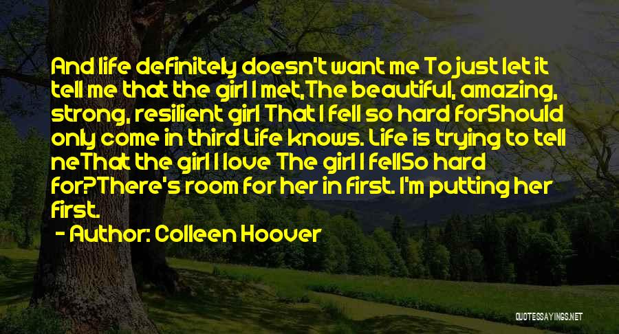 Trying So Hard For Love Quotes By Colleen Hoover