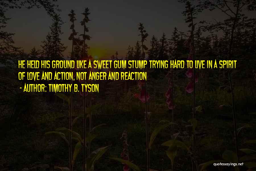 Trying So Hard For Love Quotes By Timothy B. Tyson