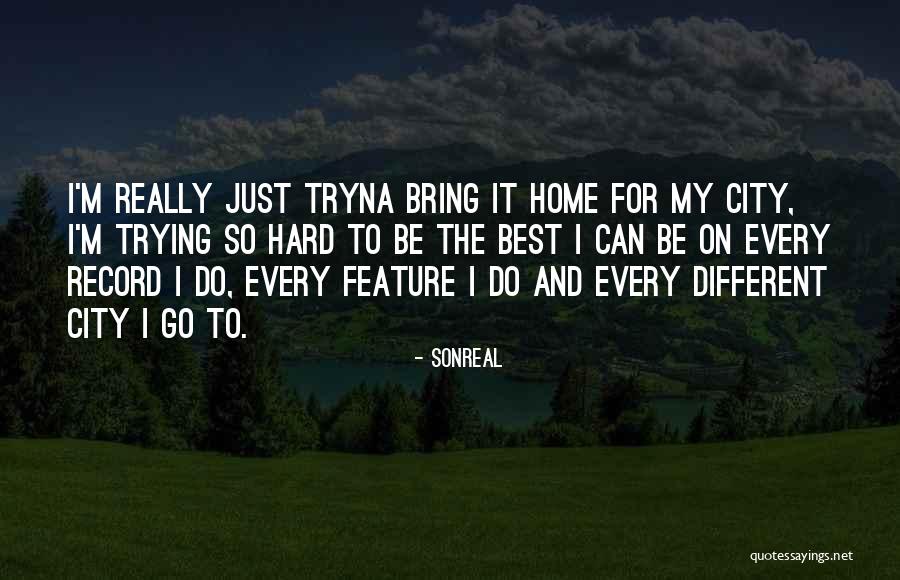 Trying The Best Quotes By SonReal Trying The Best Quotes By SonReal