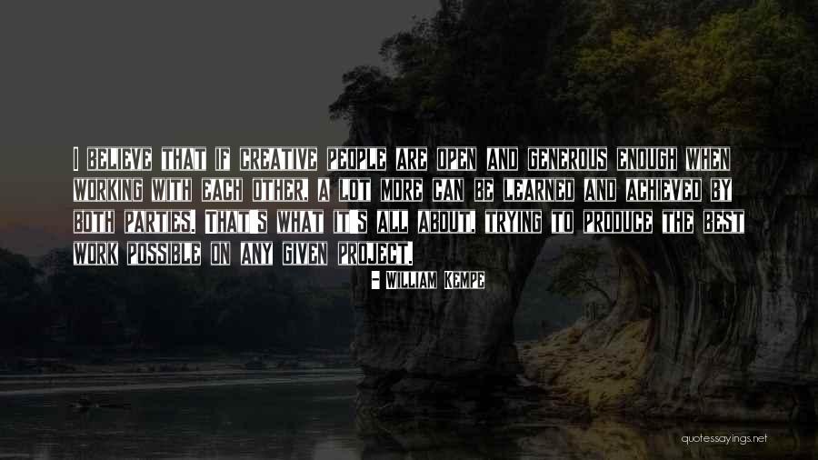 Trying The Best Quotes By William Kempe Trying The Best Quotes By William Kempe