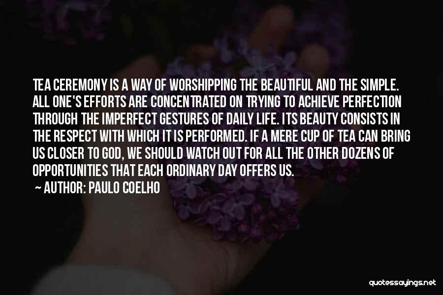 Trying To Achieve Perfection Quotes By Paulo Coelho