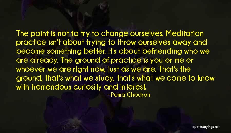 Trying To Be Better Than Others Quotes By Pema Chodron Trying To Be Better Than Others Quotes By Pema Chodron
