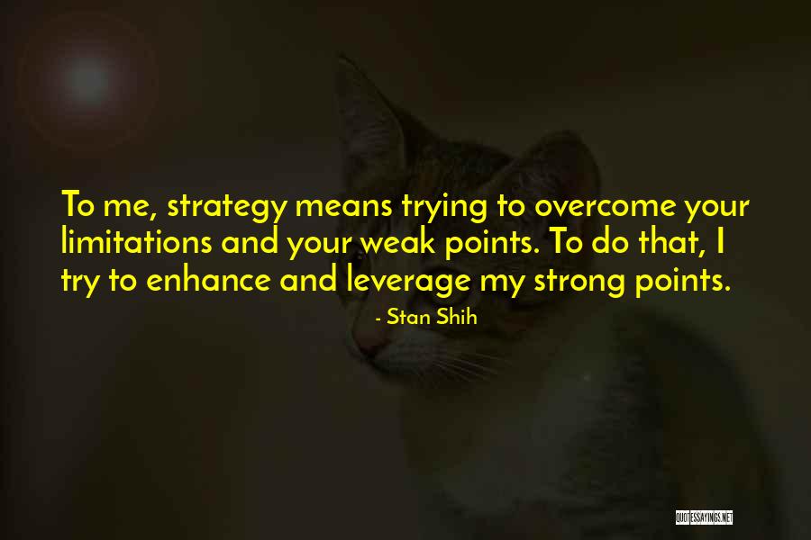 Trying To Be Strong But Can't Quotes By Stan Shih