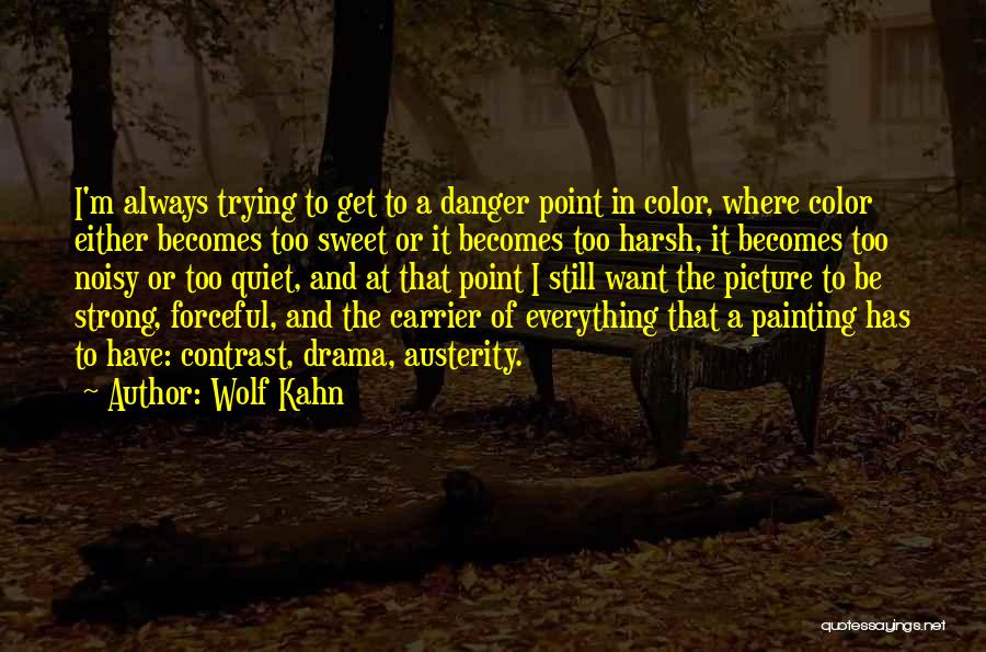 Trying To Be Strong But Can't Quotes By Wolf Kahn