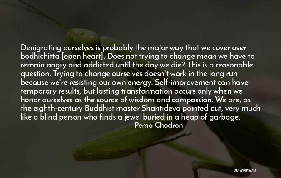 Trying To Change A Person Quotes By Pema Chodron