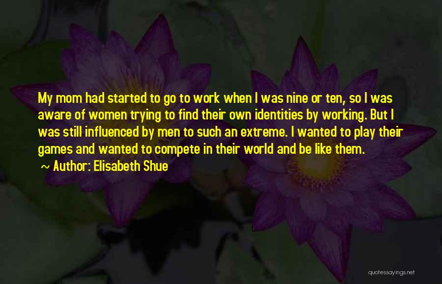 Trying To Compete Quotes By Elisabeth Shue