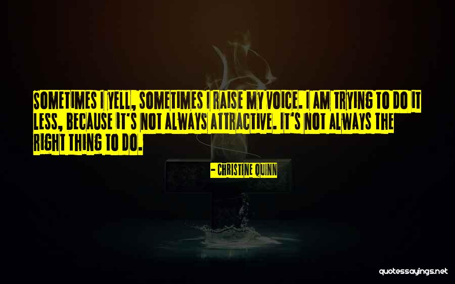 Trying To Do The Right Thing Quotes By Christine Quinn Trying To Do The Right Thing Quotes By Christine Quinn