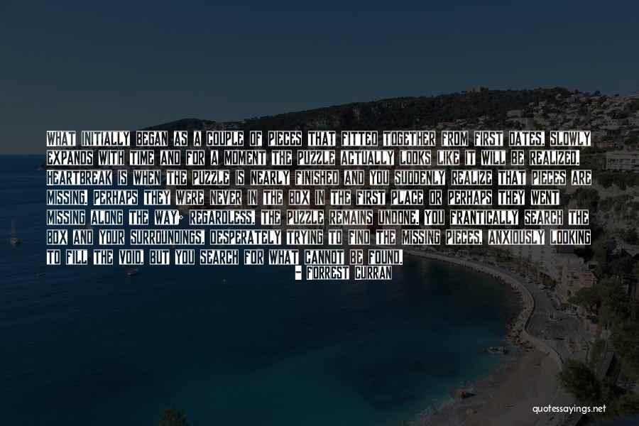 Trying To Fill The Void Quotes By Forrest Curran
