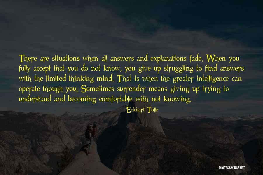 Trying To Find Quotes By Eckhart Tolle