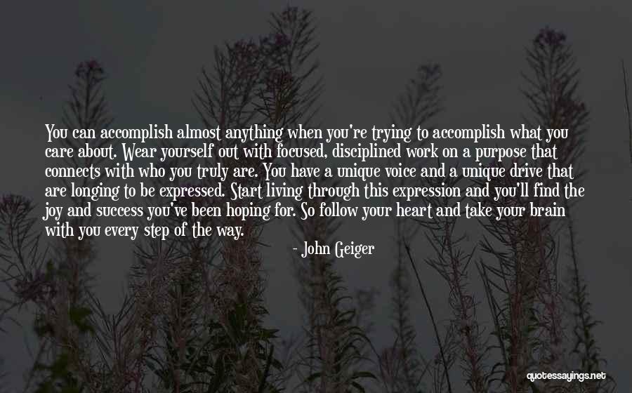 Trying To Find Your Way Quotes By John Geiger