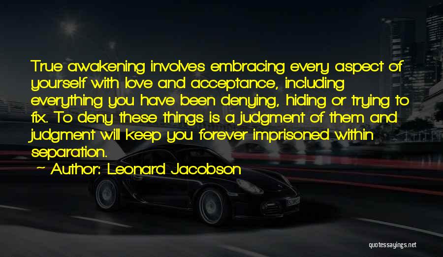 Trying To Fix Love Quotes By Leonard Jacobson