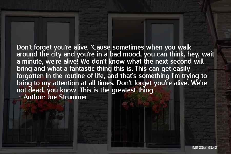 Trying To Get Someone Attention Quotes By Joe Strummer