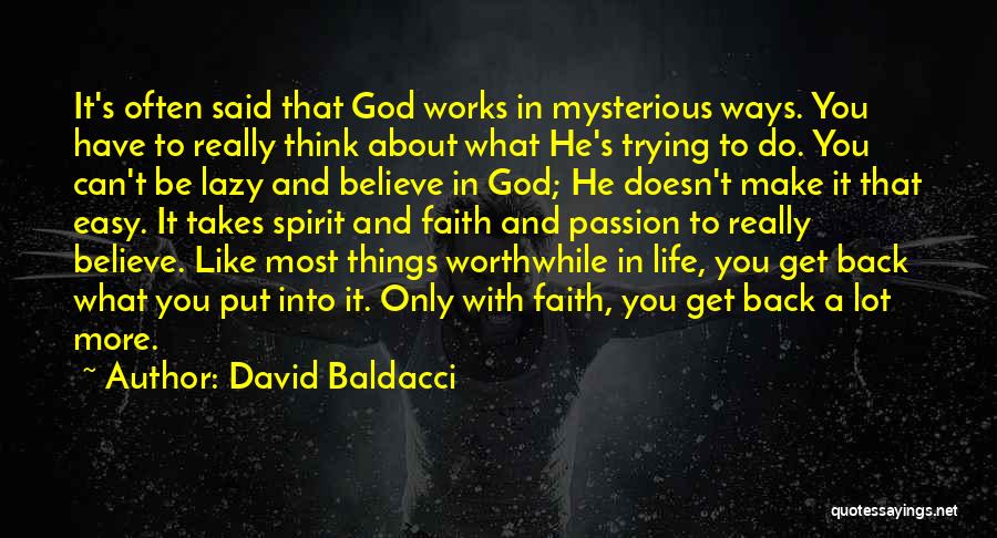 Trying To Have Faith Quotes By David Baldacci