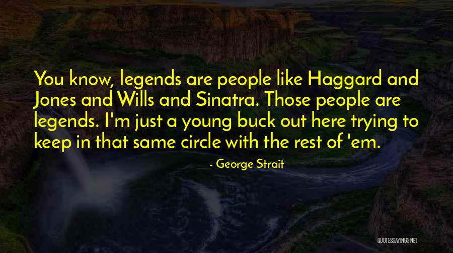 Trying To Keep Up With The Jones Quotes By George Strait