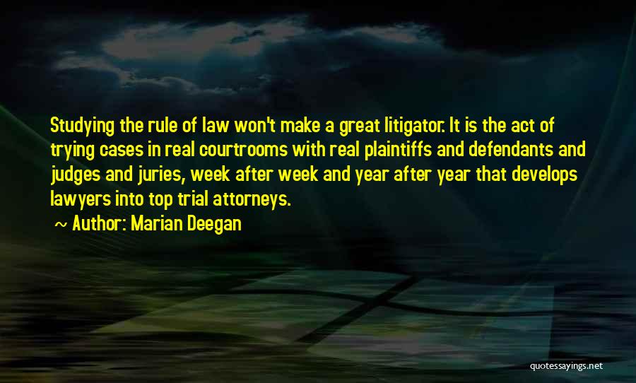 Trying To Make It To The Top Quotes By Marian Deegan