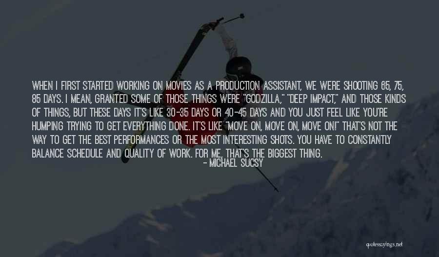 Trying To Move On Quotes By Michael Sucsy Trying To Move On Quotes By Michael Sucsy