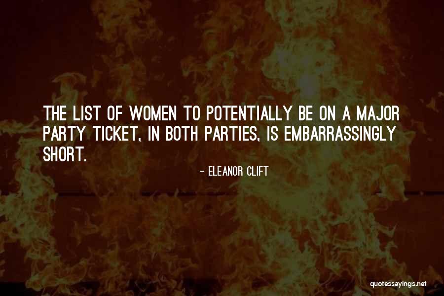 Tsagas House Quotes By Eleanor Clift